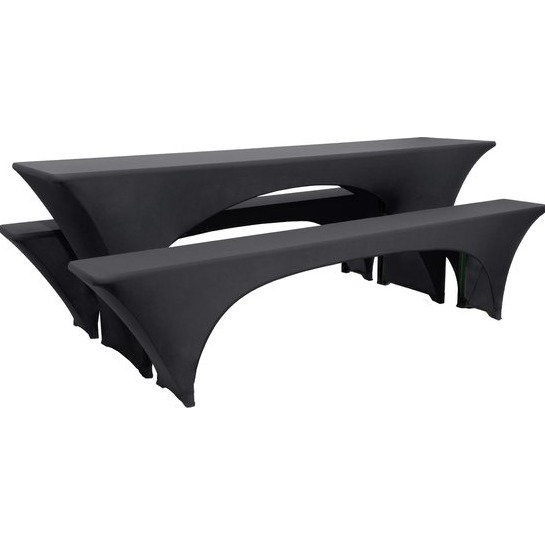 Hoes biertafelset zwart